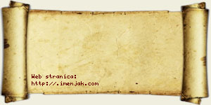 Hana Joksić vizit kartica